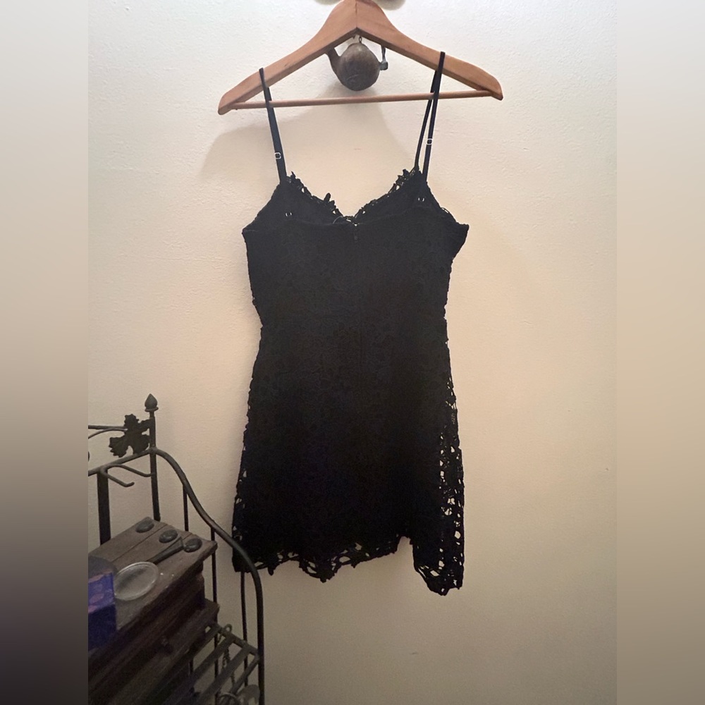 NWT mini Black Lace Dress size medium - Picture 7 of 8